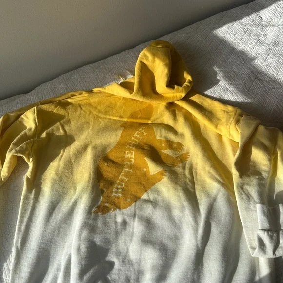 Yellow and White Hufflepuff Hoodie - Picture 2 of 2
